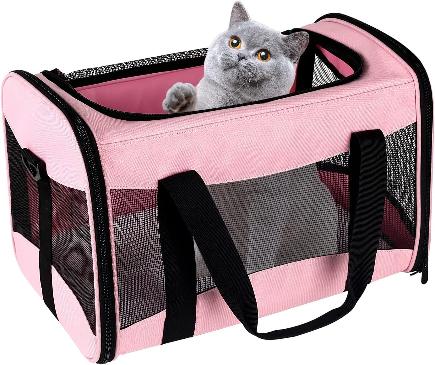  Large Cat dog Carriers (PINK&BLACK)